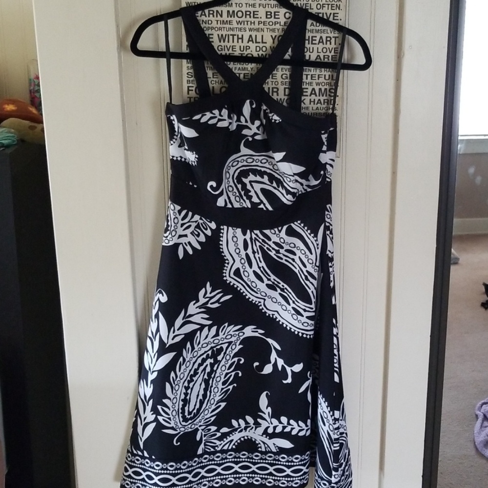 White house Black Market silk dress